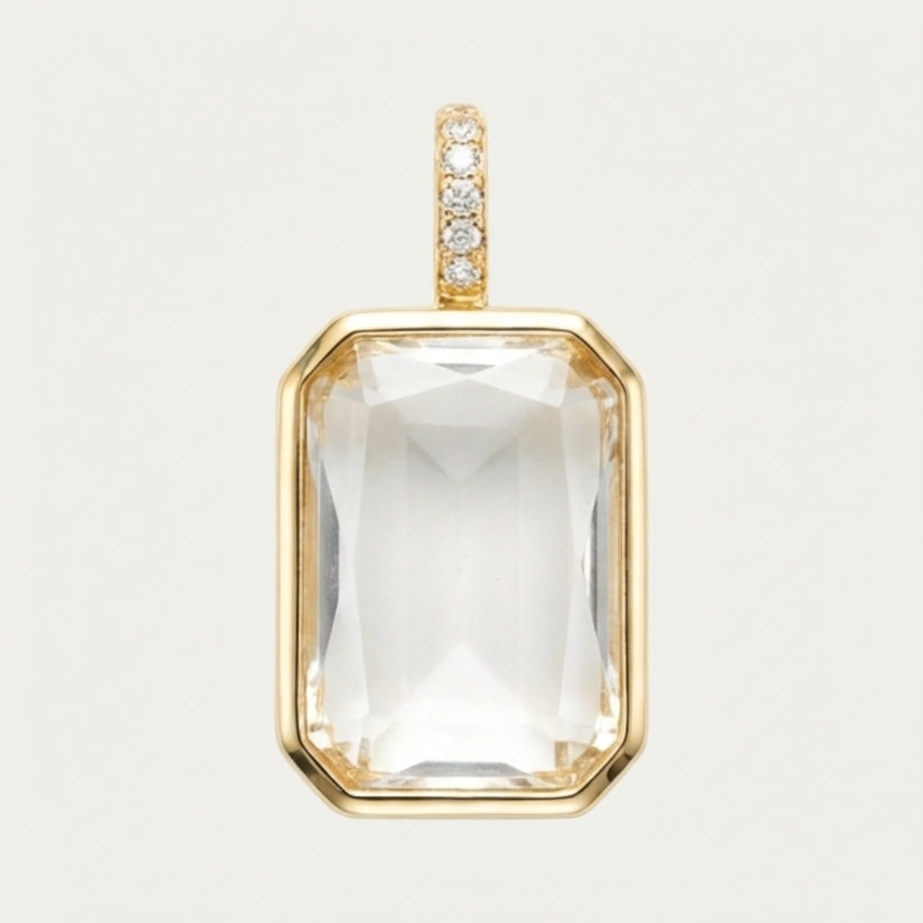 Emerald Locket - Gold
