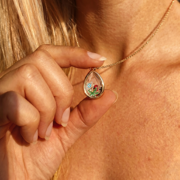 Teardrop locket